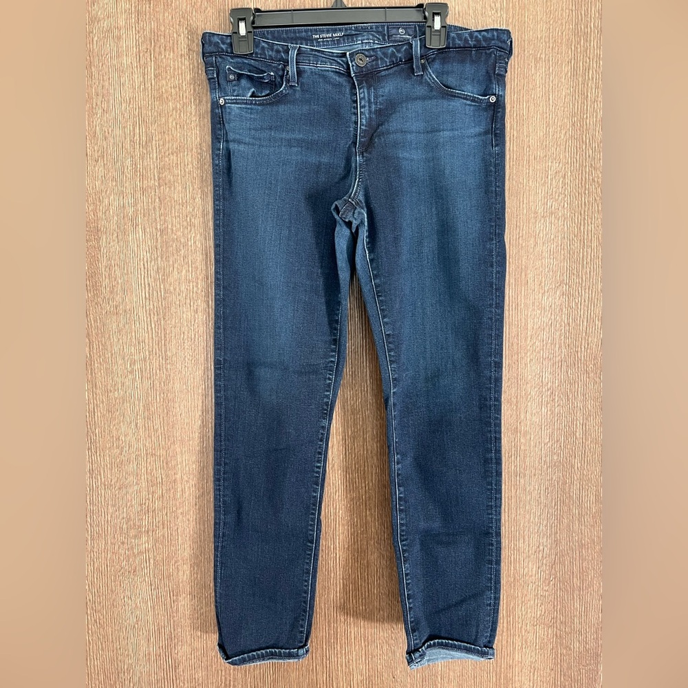 AG Classic Blue Women's Jeans- Straight Ankle